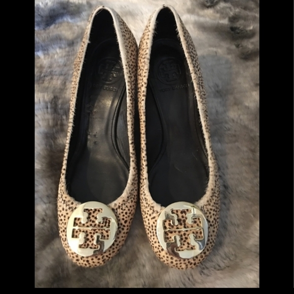 Tory Burch Shoes - Tory Burch leppard print wedge heel